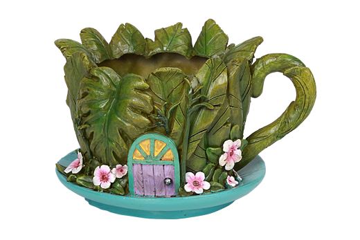 Clearance - Figurine - Floral Planter