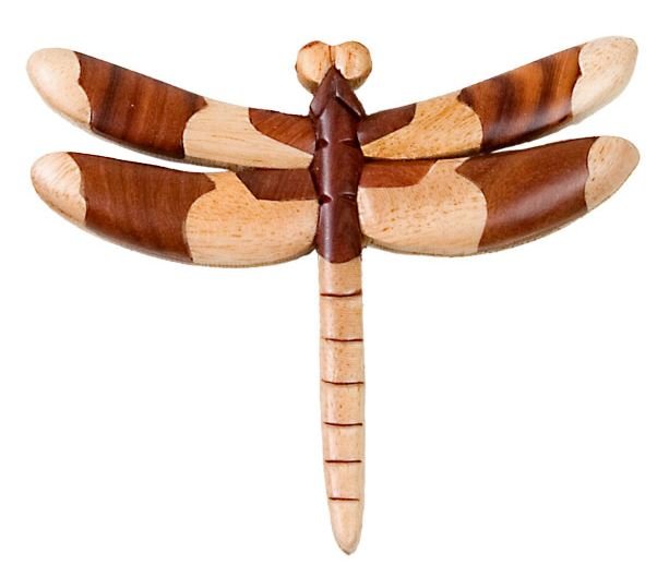 Wooden Dragonfly Magnet
