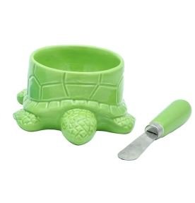 Clearance - Dip Bowl & Spreader - Turtle