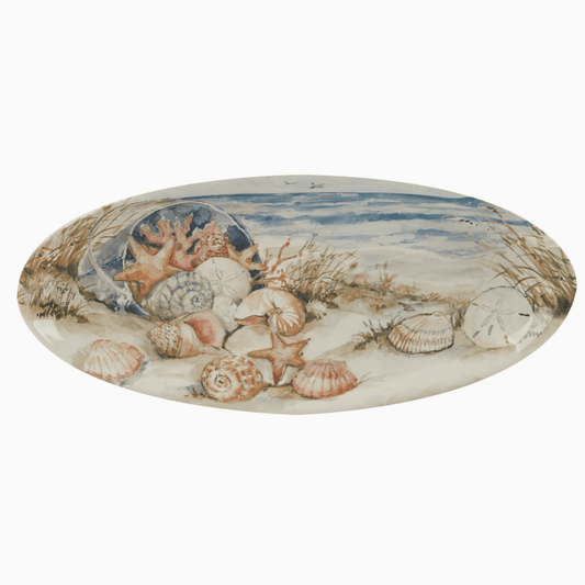 Coastal Landscape Fish Platter 19.5in X 8.5in