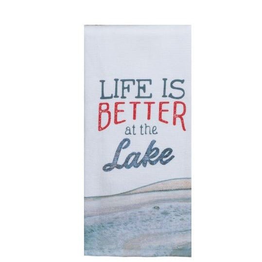 Tranquility Lake Life is Better Dual Purpose Terry Towel