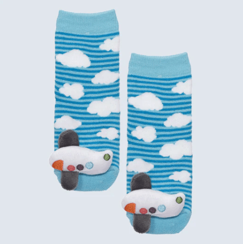 Kids Slipper Socks Airplane