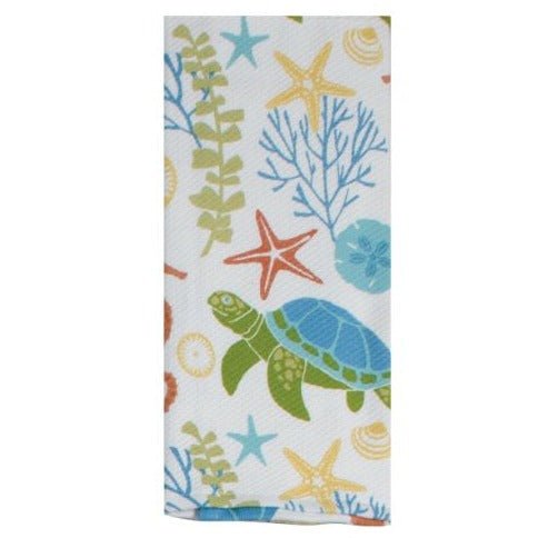 Beach House Sea Turtle Dual Purpose Terry Towel