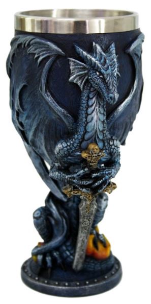 Goblet - Dragon (blue)