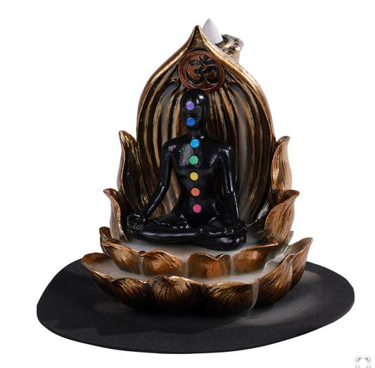 Incense Burner - Chakra (back flow)