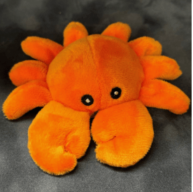 Stuffed Animal Plush Orange Crab 5"