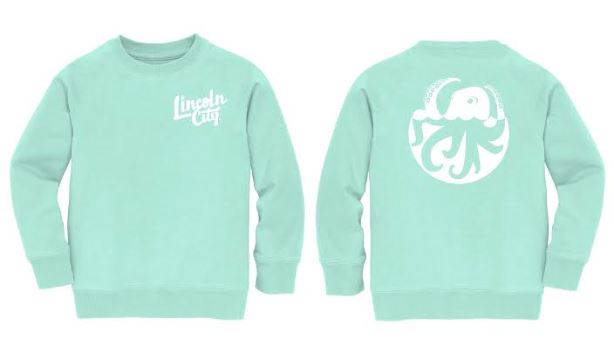 Youth Crewneck Lincoln City Logo Mint