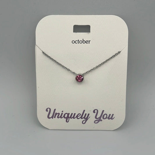 Necklace - YOU 2010 - October Birthstone - Rose