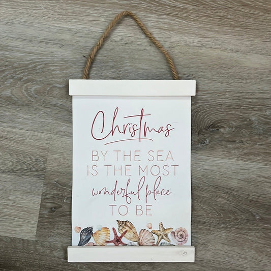 Clearance - Sign - Christmas - Banner by the Sea
