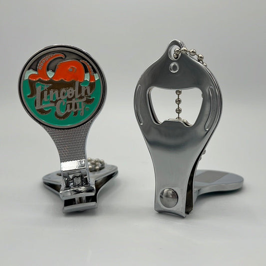 Nail Clipper & Bottle Opener Lincoln City Logo