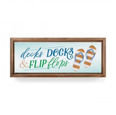 Framed Art Decks, Docks & Flip Flops