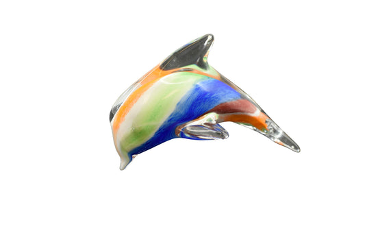 Glass Art - Color Glass Dolphin