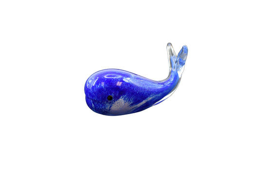 Glass Art - Blue Glass Whale