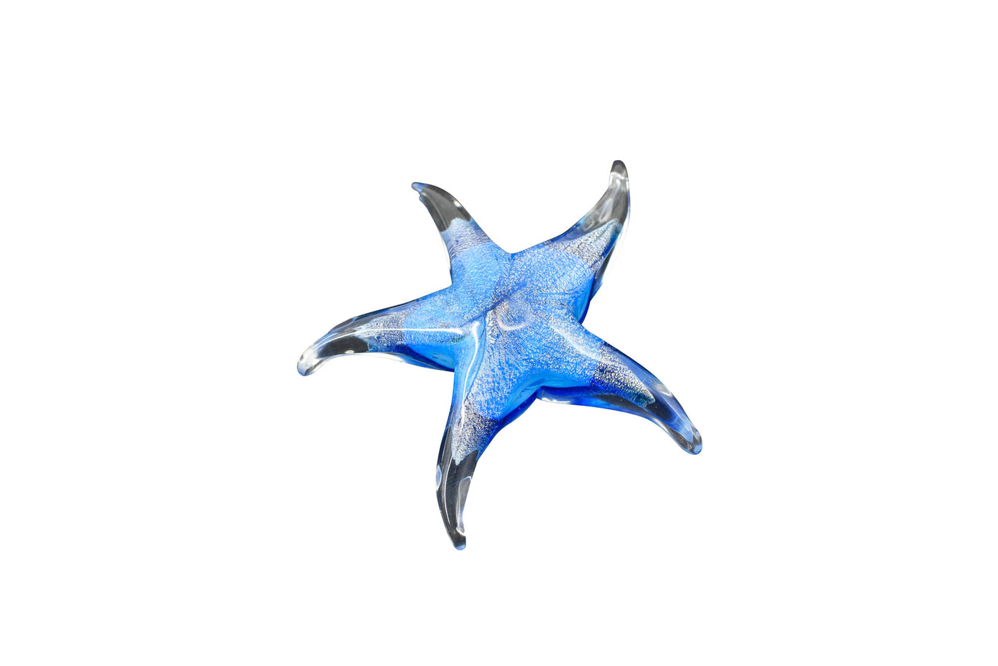 Glass Art - Blue Glass Starfish