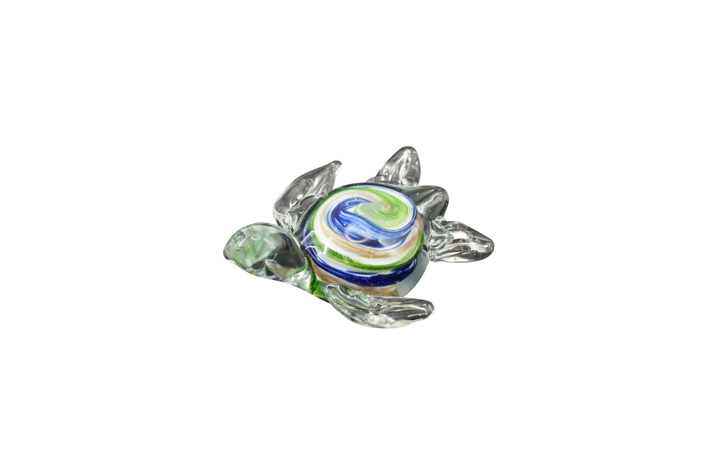 Glass Art - Blue & Green Glass Turtle