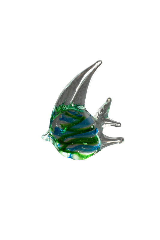 Glass Art - Green Glass Fish