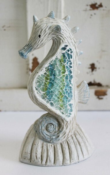 Figurine - Crushed Glass Seahorse