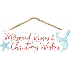 Clearance - Sign - HPS0117 - Mermaid Kisses & Christmas Wishes