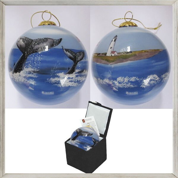 Ornament - Whale Tail & Lighthouse