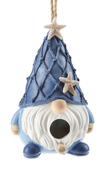 Figurine - Resin Coastal Gnome Birdhouse