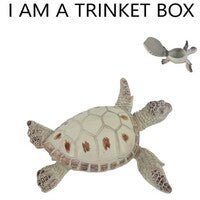 Box - Turtle Trinket Box - White