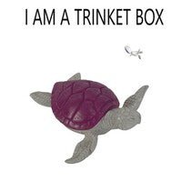 Box - Turtle Trinket Box - Berry Pink