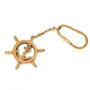 Key Chain - Ship Wheel w/Anchor