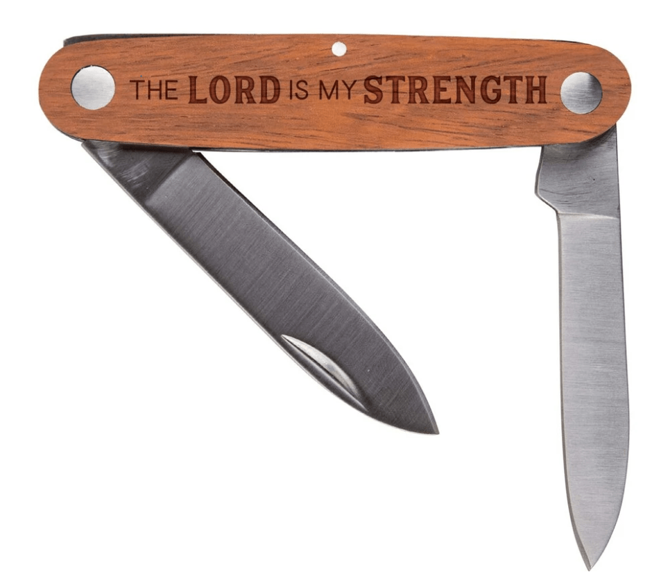 Clearance - Knife - The lord is my Strength #1 - KNF0114