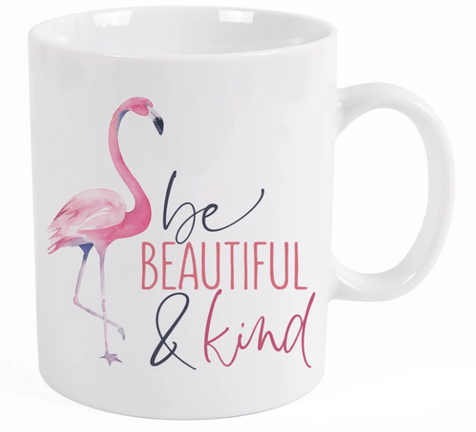 Mug - Flamingo Be Beautiful & Kind - MUG0097