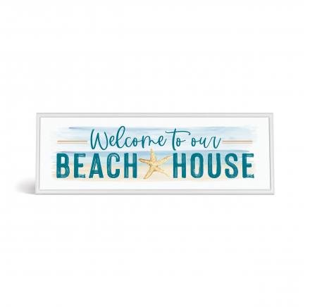 Tabletop Sign Welcome To Our Beach House
