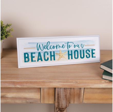 Tabletop Sign Welcome To Our Beach House