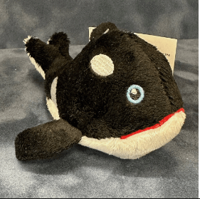 Stuffed Animal Plush Orca Whale 4"