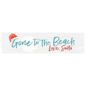 Sign - RDM0298 - Gone to the Beach Love, Santa