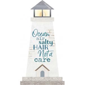 Sign - SHP0044 - Lighthouse - Ocean air Salty Hair