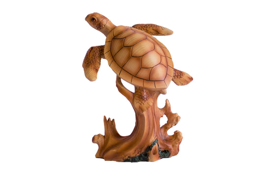 Figurine - Large Turtle on Display / Wood Design