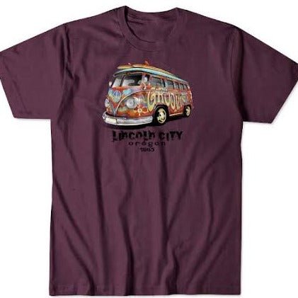 Unisex T-shirt Hendrix Bus Raisin