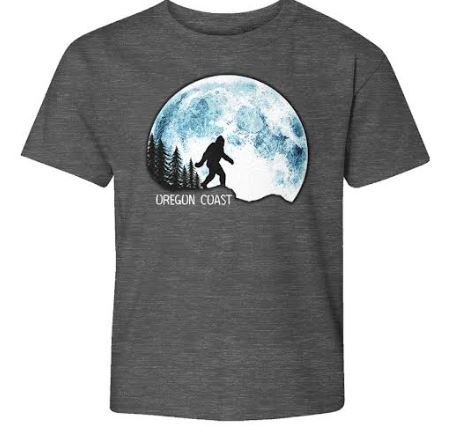 Youth T-shirt Undetected Bigfoot Glow