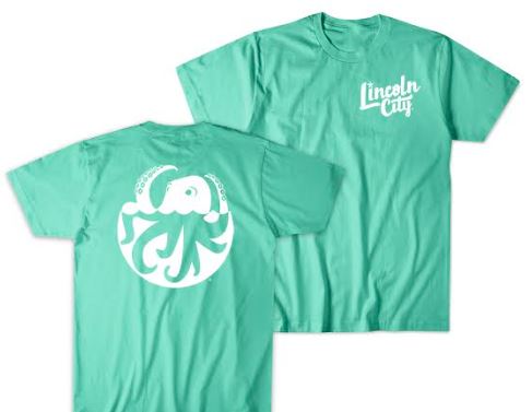 T-shirt Kids Mint Lincoln City Logo