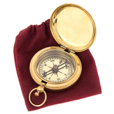 Compass - Chrome Royal Navy Push Button