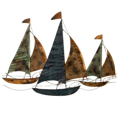 Wall Décor - Sailboats - Metal