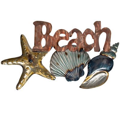 Wall Décor - Beach w/Shells - Metal