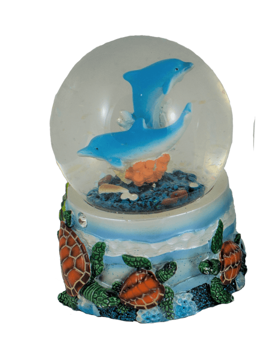 Water Ball - Dolphin with Turtles on Base