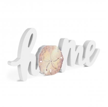 Tabletop Sign Home with Sand dollar