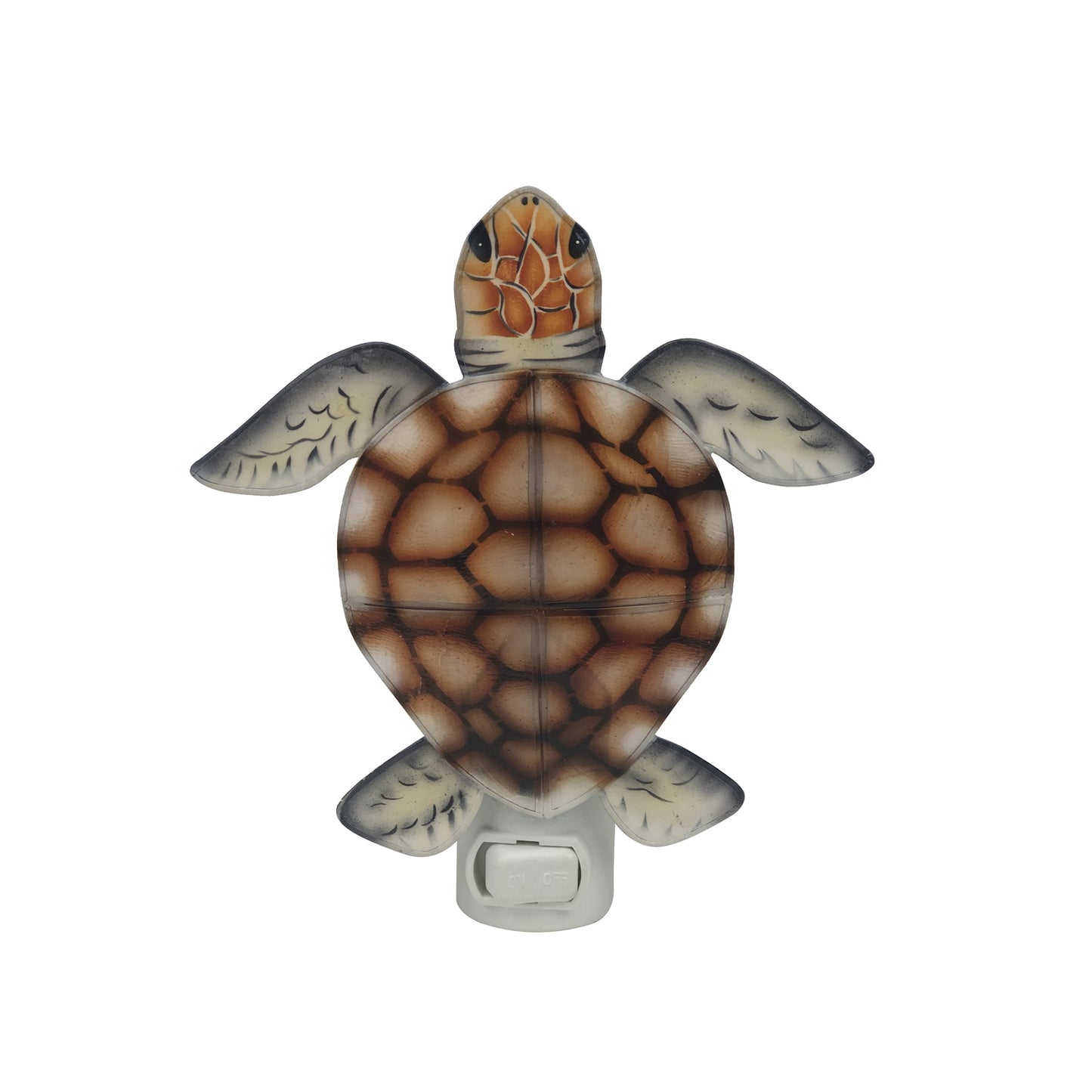 Nightlight - Turtle -Brown Capiz Oster Shell