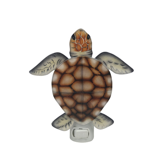 Nightlight - Turtle -Brown Capiz Oster Shell