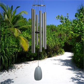 Wind Chime Bells of Paradise - Silver 54" - BPS54