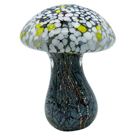 Glass Bronze Mushroom With Dotted Cap