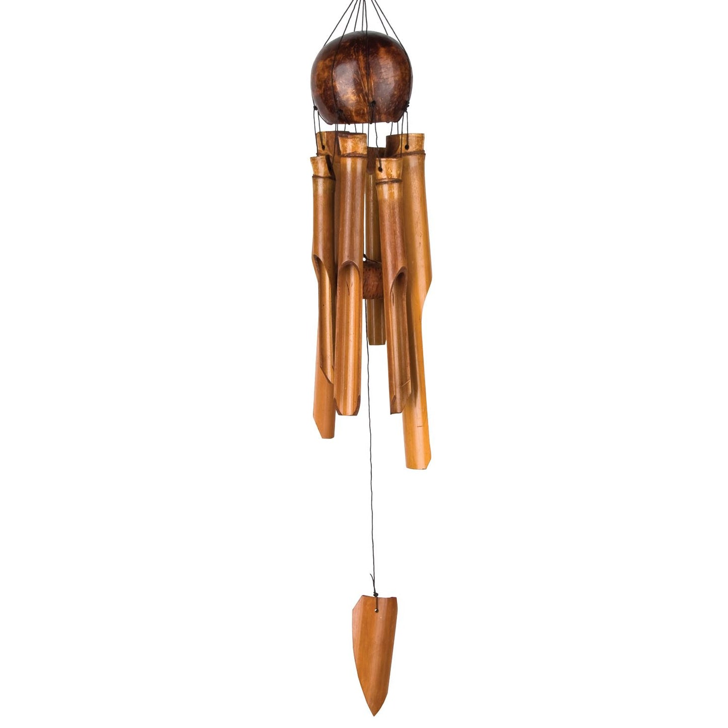 Wind Chime Bamboo - Whole Coconut - Med - C201