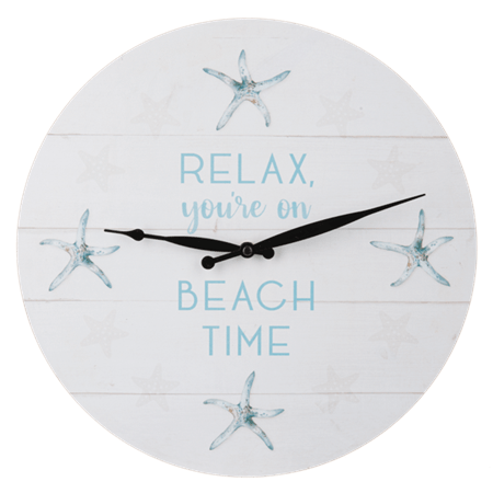 Clock Relax You're on Beach Time