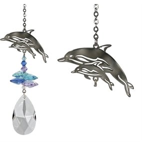 Crystal Fantasy Suncatcher - Dolphins - CFDO